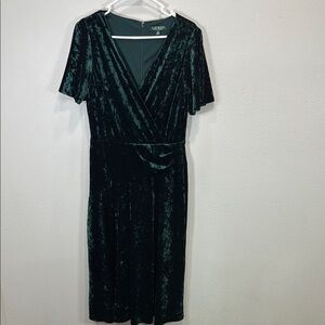 Lauren Ralph Lauren Green‎ Velvet Dress green label